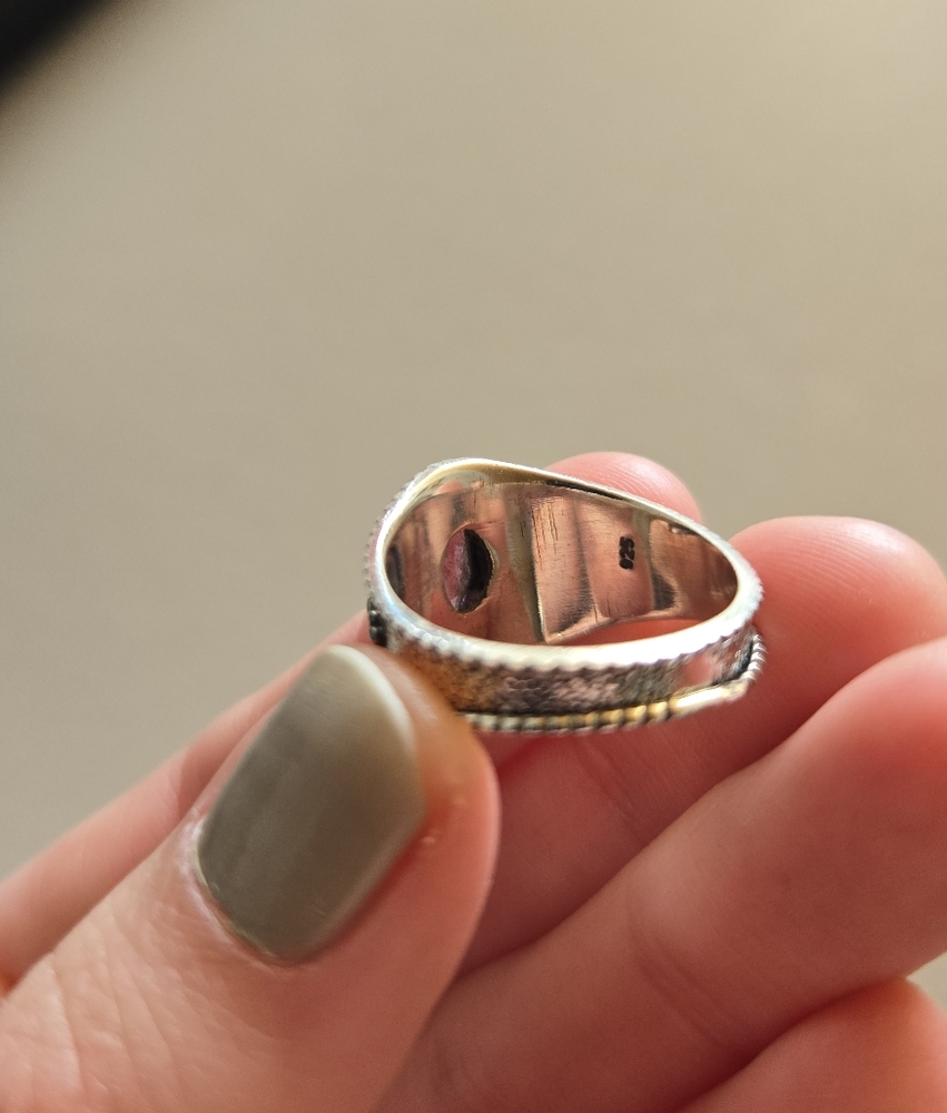 Amethyst Sterling Silver Ring 175 - Picture 4 of 4